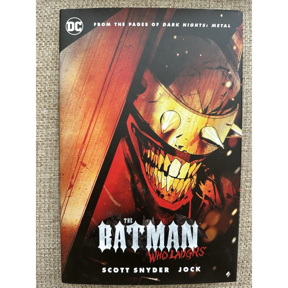 DC Comics The Batman Who Laughs Hardcover Graphic Novel by Scott Snyder & Jock